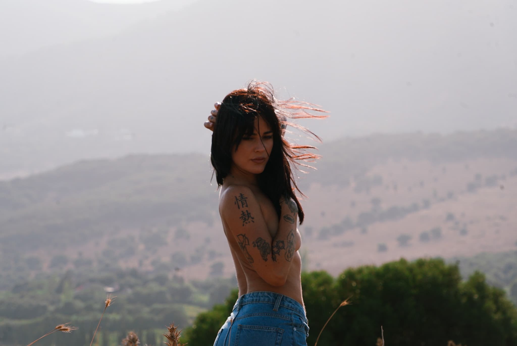 Paloma en Tarifa — sesión fotográfica Roble Rojo